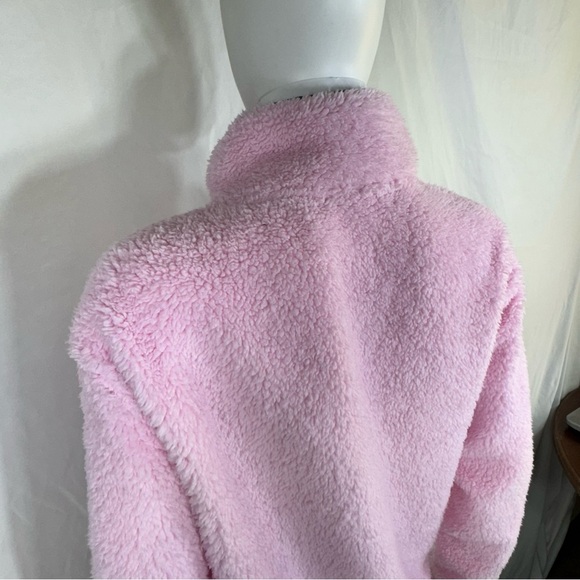 No Boundaries Baby Pink Plush Fuzzy Juniors Pull Over - Picture 3 of 8